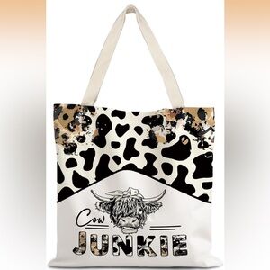 Cow Print Tote Bag